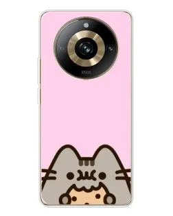 Чохол для Realme 11 Pro 5G з картинкою «Pusheen та печиво»