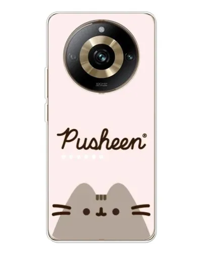 Чехол для Realme 11 Pro 5G с картинкой «Pusheen логотип» Чехол для Realme 11 Pro 5G с картинкой «Pusheen логотип»