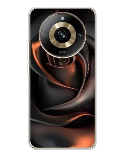 Чехол для Realme 11 Pro 5G с картинкой «Шелковая черная роза» Чехол для Realme 11 Pro 5G с картинкой «Шелковая черная роза»