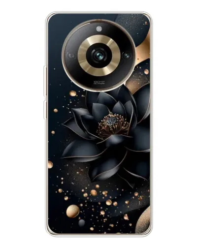 Чехол для Realme 11 Pro 5G с картинкой «Черный лотос» Чехол для Realme 11 Pro 5G с картинкой «Черный лотос»