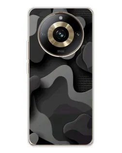 Чехол для Realme 11 Pro 5G с картинкой «Темный абстрактный камуфляж»