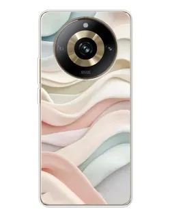 Чехол для Realme 11 Pro 5G с картинкой «Пастельные нежные волны»