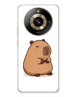 Чехол для Realme 11 Pro 5G с картинкой «Толстенькая капибара»