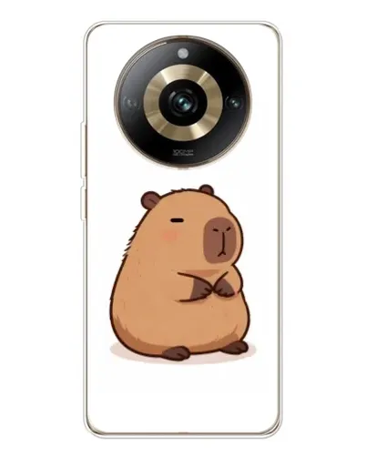 Чехол для Realme 11 Pro 5G с картинкой «Толстенькая капибара»