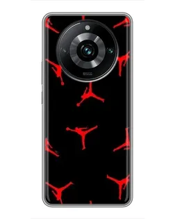 Чехол для Realme 11 Pro Plus с картинкой «Jordan Red Pattern»