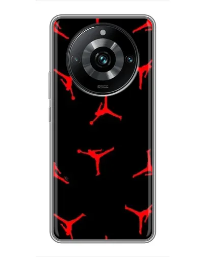 Чехол для Realme 11 Pro Plus с картинкой «Jordan Red Pattern»