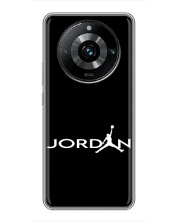Чехол для Realme 11 Pro Plus с картинкой «Jordan White Logo»