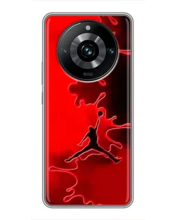 Чехол для Realme 11 Pro Plus с картинкой «Jordan Red Smoke»