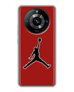 Чехол для Realme 11 Pro Plus с картинкой «Jordan Red Back»