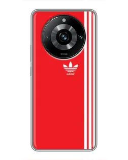 Чохол для Realme 11 Pro Plus з картинкою «Червоний мінімалізм Adidas»