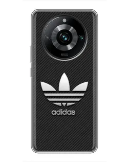 Чохол для Realme 11 Pro Plus з картинкою «Adidas Карбонова текстура»