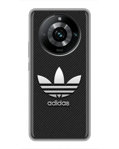 Чохол для Realme 11 Pro Plus з картинкою «Adidas Карбонова текстура» Чохол для Realme 11 Pro Plus з картинкою «Adidas Карбонова текстура»