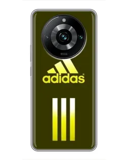 Чохол для Realme 11 Pro Plus з картинкою «Оливковий градієнт Adidas»