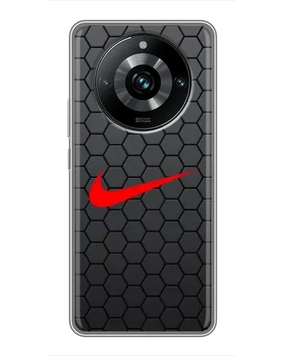 Чохол для Realme 11 Pro Plus з картинкою «Nike — карбонова сітка» Чохол для Realme 11 Pro Plus з картинкою «Nike — карбонова сітка»
