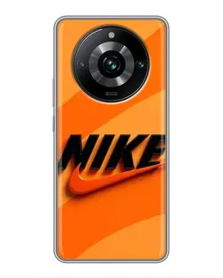 Чохол для Realme 11 Pro Plus з картинкою «Помаранчевий драйв Nike»