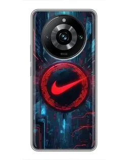 Чохол для Realme 11 Pro Plus з картинкою «Техногенний стиль Nike»
