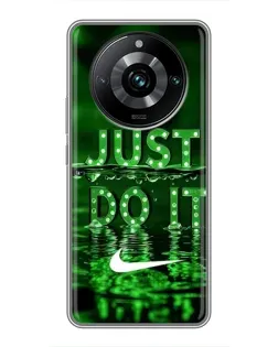 Чохол для Realme 11 Pro Plus з картинкою «Зелений неоновий Nike»