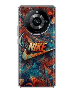 Чохол для Realme 11 Pro Plus з картинкою «Nike в абстракції»