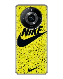 Чохол для Realme 11 Pro Plus з картинкою «Жовтий текстурний Nike»