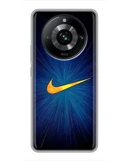 Чохол для Realme 11 Pro Plus з картинкою «Синій пульс Nike»