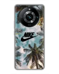 Чохол для Realme 11 Pro Plus з картинкою «Тропічний принт Nike»