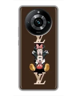 Чехол для Realme 11 Pro Plus с картинкой «LV и Микки Маус»