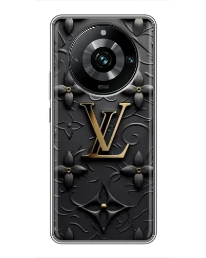 Чехол для Realme 11 Pro Plus с картинкой «Кожаная текстура LV»