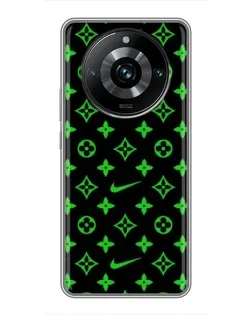 Чехол для Realme 11 Pro Plus с картинкой «Неоновый принт LV»