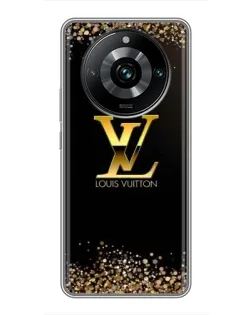 Чехол для Realme 11 Pro Plus с картинкой «LV — золотые искры»