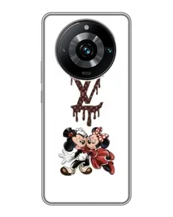Чехол для Realme 11 Pro Plus с картинкой «LV и Микки Маус»