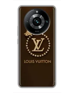 Чехол для Realme 11 Pro Plus с картинкой «LV — золотая печать»