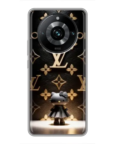 Чехол для Realme 11 Pro Plus с картинкой «Монограмма с фигурой»