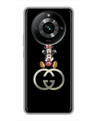 Чехол для Realme 11 Pro Plus с картинкой «Минни Маус на лого»