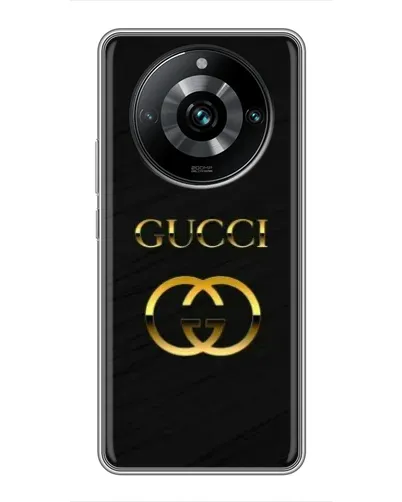 Чехол для Realme 11 Pro Plus с картинкой «Золотой логотип Gucci»