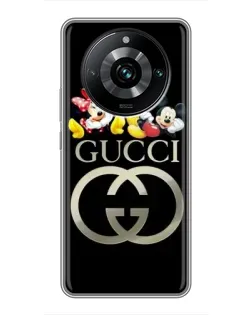 Чехол для Realme 11 Pro Plus с картинкой «Gucci — герои Disney»