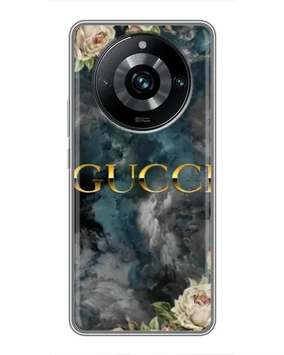 Чехол для Realme 11 Pro Plus с картинкой «Абстрактные цветы Gucci»