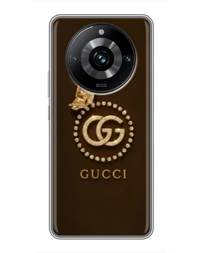 Чехол для Realme 11 Pro Plus с картинкой «Gucci — золотая бабочка»