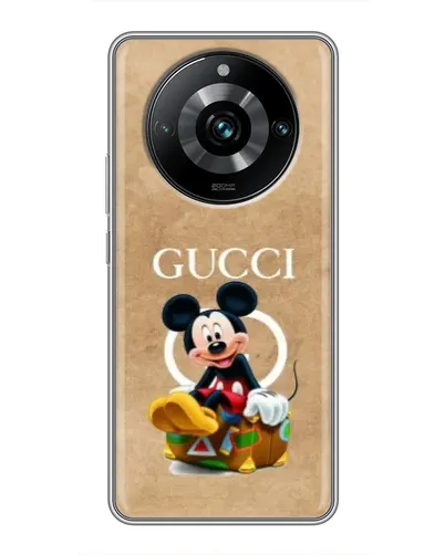 Чехол для Realme 11 Pro Plus с картинкой «Микки Маус Gucci — крафт»