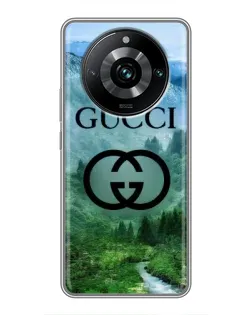 Чехол для Realme 11 Pro Plus с картинкой «Gucci — горный пейзаж»