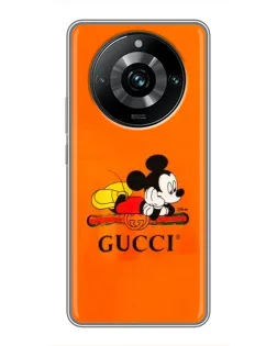 Чохол для Realme 11 Pro Plus з картинкою «Міккі Маус Gucci — помаранч» Чохол для Realme 11 Pro Plus з картинкою «Міккі Маус Gucci — помаранч»