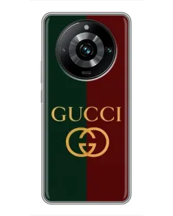 Чохол для Realme 11 Pro Plus з картинкою «Gucci — темно-зелений градієнт» Чохол для Realme 11 Pro Plus з картинкою «Gucci — темно-зелений градієнт»