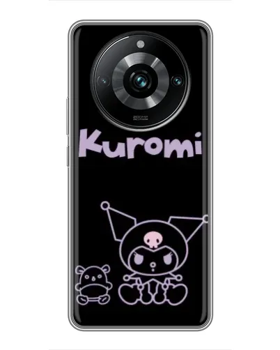 Чехол для Realme 11 Pro Plus с картинкой «Kuromi — черный минимализм» Чехол для Realme 11 Pro Plus с картинкой «Kuromi — черный минимализм»