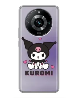 Чехол для Realme 11 Pro Plus с картинкой «Kuromi — фиолетовый арт»