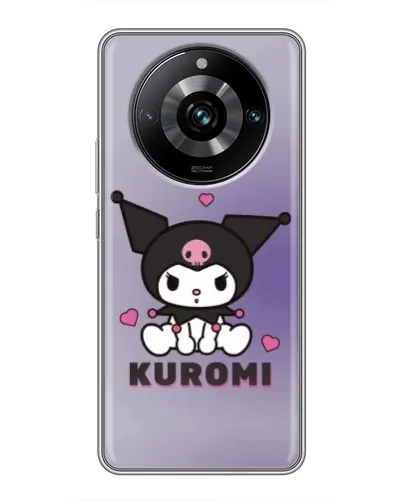 Чехол для Realme 11 Pro Plus с картинкой «Kuromi — фиолетовый арт» Чехол для Realme 11 Pro Plus с картинкой «Kuromi — фиолетовый арт»
