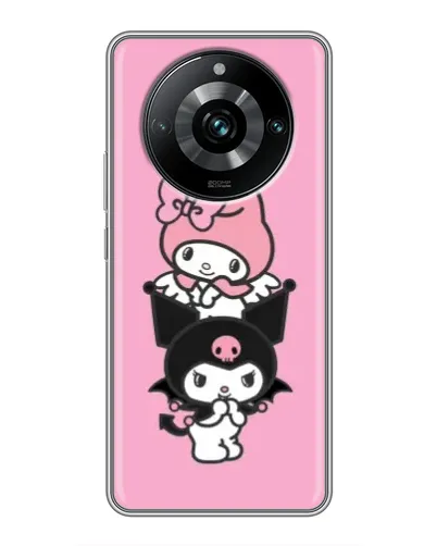Чехол для Realme 11 Pro Plus с картинкой «My Melody и Kuromi» Чехол для Realme 11 Pro Plus с картинкой «My Melody и Kuromi»