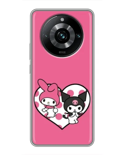 Чехол для Realme 11 Pro Plus с картинкой «Kuromi и My Melody» Чехол для Realme 11 Pro Plus с картинкой «Kuromi и My Melody»
