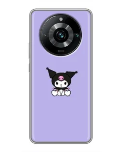 Чехол для Realme 11 Pro Plus с картинкой «Kuromi — фиолетовый минимализм»