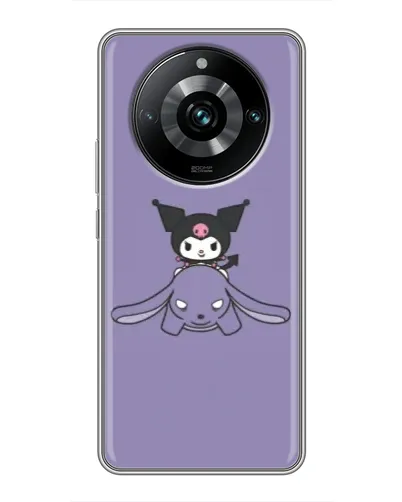 Чехол для Realme 11 Pro Plus с картинкой «Kuromi на лиловом фоне» Чехол для Realme 11 Pro Plus с картинкой «Kuromi на лиловом фоне»