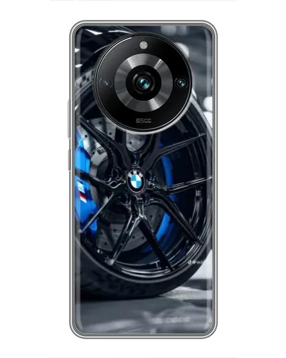 Чехол для Realme 11 Pro Plus с картинкой «Колесо BMW вблизи»