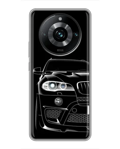 Чехол для Realme 11 Pro Plus с картинкой «Темный силуэт BMW»